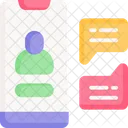 Mobile Chat Mobile Conversation Mobile Communication Icon