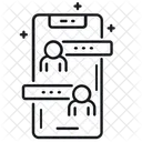 Mobile Chat Mobile Message Mobile Communication Icon