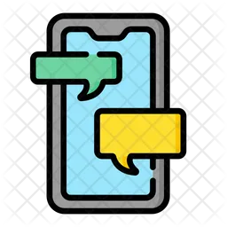 Mobile Chat  Icon