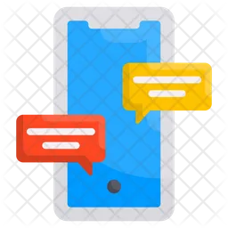 Mobile Chat  Icon