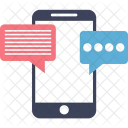 Mobile Chat  Icon