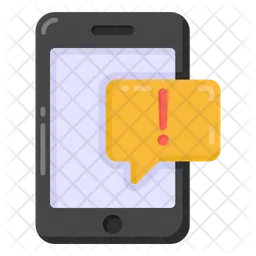 Mobile Chat Alert  Icon