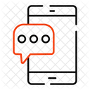 Mobile Chat  Icon