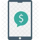 Mobile Chat Customer Service Financial Icon