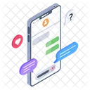 Mobile Chat  Icon