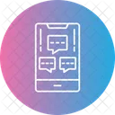 Mobile Chat Info  Icon