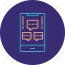 Mobile Chat Info  Icon