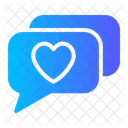 Mobile Chat Love  Icon