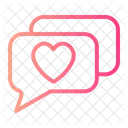 Mobile Chat Love  Icon