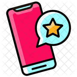 Mobile Chat Rating  Icon