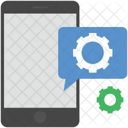 Mobile Chat Setting  Icon