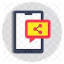 Mobile Chat Share Mobile Conversation Share Mobile Communication Share Icon