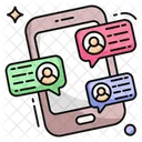 Mobile Chatting Mobile Communication Mobile Message Icon