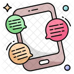 Mobile Chatting  Icon