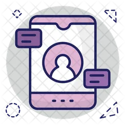 Mobile Chatting  Icon