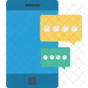 Mobile Chatting Bubble Chat Icon