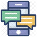 Mobile Chatting Mobile Message Text Message Icon