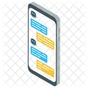 Smartphone Chatting Mobile Chatting Chatbot Icon