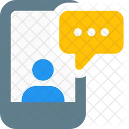 Mobile Chatting  Icon