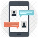 Mobile chatting  Icon