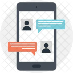 Mobile chatting  Icon