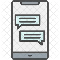 Mobile Chatting Logo Icon