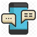 Mobile Chatting Conversation Mobile Communication Icon