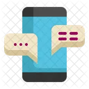 Mobile Chatting Conversation Mobile Communication Icon
