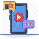 Mobile Chatting Chatting Communication Icon