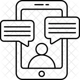 Mobile Chatting  Icon