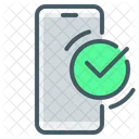 Mobile Check Verified Approve Icon