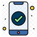 Mobile Check Check Essential Icon