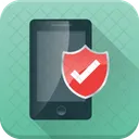 Mobile Check Shield Icon
