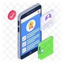 Mobile Checklist  Icon