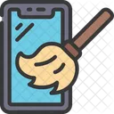 Clean Mobile Cleaning Icon