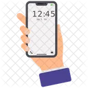 Phone Time Mobile Clock Mobile Time Icon