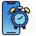 Mobile Clock Mobile Time Icon