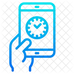 Mobile Clock  Icon