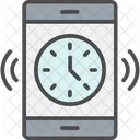 Mobile Time Alarm Icon