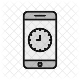 Mobile Clock  Icon