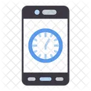Mobile Time Clock Time Icon
