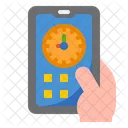 Mobile Clock  Icon