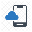 Mobile Cloud Storage Icon