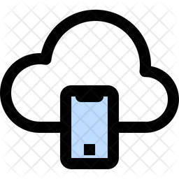 Mobile Cloud  Icon