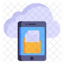 Mobile Hosting Mobile Cloud Mobile Transfer Icon