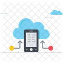 Mobile Cloud Mobile Database Mobile Server Icon