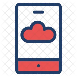 Mobile Cloud  Icon