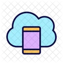 Cloud Data Mobile Icon