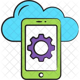 Mobile cloud  Icon