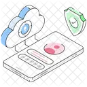 Mobile Cloud Mobile Secure Secure Profile Icon
